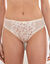 Culotte midi coton dentelle imprim&eacute; fleurettes Coria - lot de 2 (ivoire)