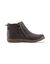 Boots double fermeture zipp&eacute;e, semelle confort amovible (chocolat)