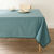 Nappe unie coton finition fantaisie (bleu grisé)