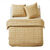 Parure de lit Laurette en coton (ocre)