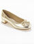 Ballerines petit talon (dor&eacute;)