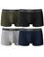 Boxer Basic Coton - lot de 4 (noir + gris + vert)