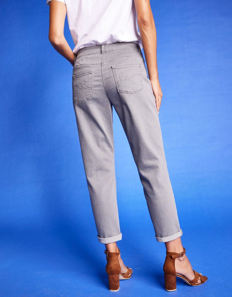 Jean stretch coupe mom (gris) Jean stretch coupe mom (gris)
