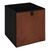 Cube de rangement pliable, velours c&ocirc;tel&eacute; (terracotta)