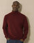 Pull col roulé en laine mélangée (bordeaux)