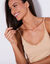 Fond de robe extensible maille microfibre (beige foncé)