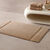 Tapis de bain &eacute;ponge liteau reli&eacute;f&eacute; confort premium (noisette)