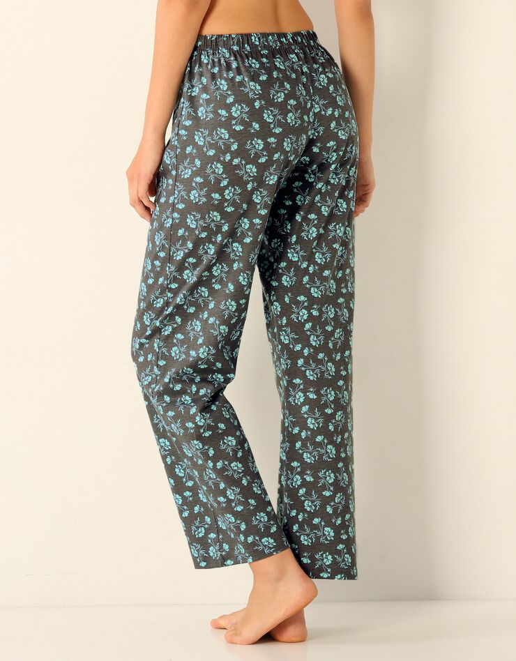 Pantalon pyjama jersey (aqua / gris) Pantalon pyjama jersey (aqua / gris)