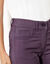 Pantalon droit gainant - petite stature entrej. 75 cm (aubergine)