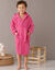 Peignoir enfant éponge bouclette à capuche (fuchsia)