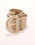 Ceinture tressée élastiquée teinte dorée (doré)