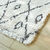 Tapis style berbère, coton (blanc / noir)