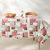 Nappe toile cir&eacute;e motifs coeurs Berneix  (rouge)