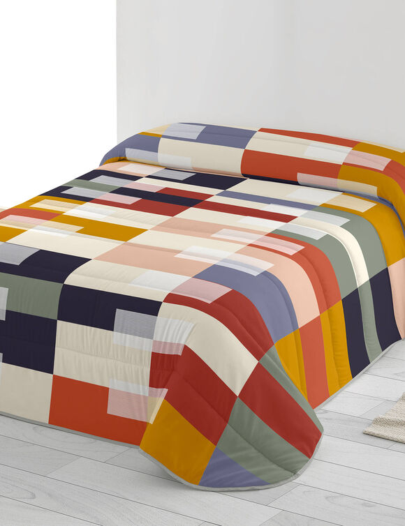 Couette microfibre imprimée Rozko 200g/m2 (blanc / rouge)
