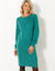 Robe pull finition écailles, maille fantaisie (vert émeraude)