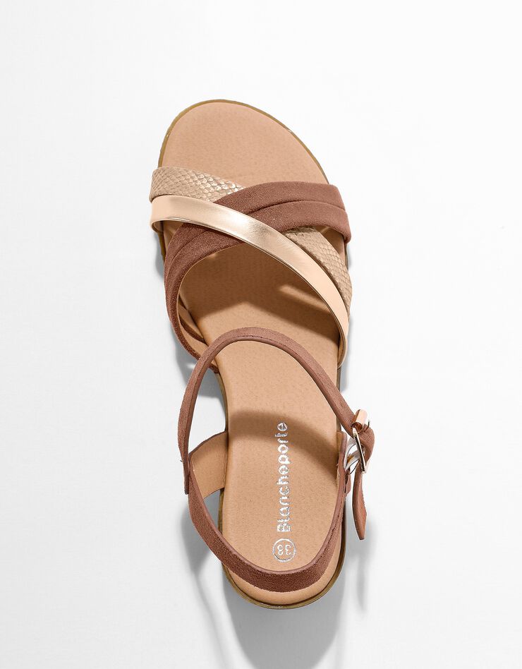 Sandales multibrides compensées (caramel) Sandales multibrides compensées (caramel)