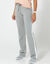 Pantalon jogging bicolore (gris chin&eacute; / blanc)