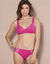 Culotte midi coton dentelle unie Coria - lot de 2 (rose fuchsia)