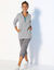 Veste polaire zippée manches longues (gris perle)