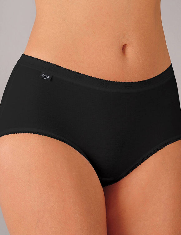 Culotte midi Basic - lot de 3 (noir)