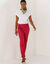 Pantalon chino stretch (cerise)