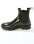 Bottines de pluie chelsea, semelle crantée (noir)