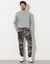 Pantalon molleton cargo bas resserrés (gris camouflage)