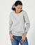 Sweat molleton uni (gris chiné)