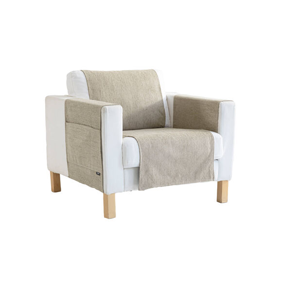 Protège-salon tissu chenille (beige)