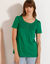 T-shirt macramé manches courtes (vert menthe)