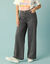 Jean taille haute Spécial Petites entrej. 60 cm, coupe large 7/8ème (gris)