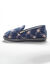Chaussons fourrés brodés (marine)