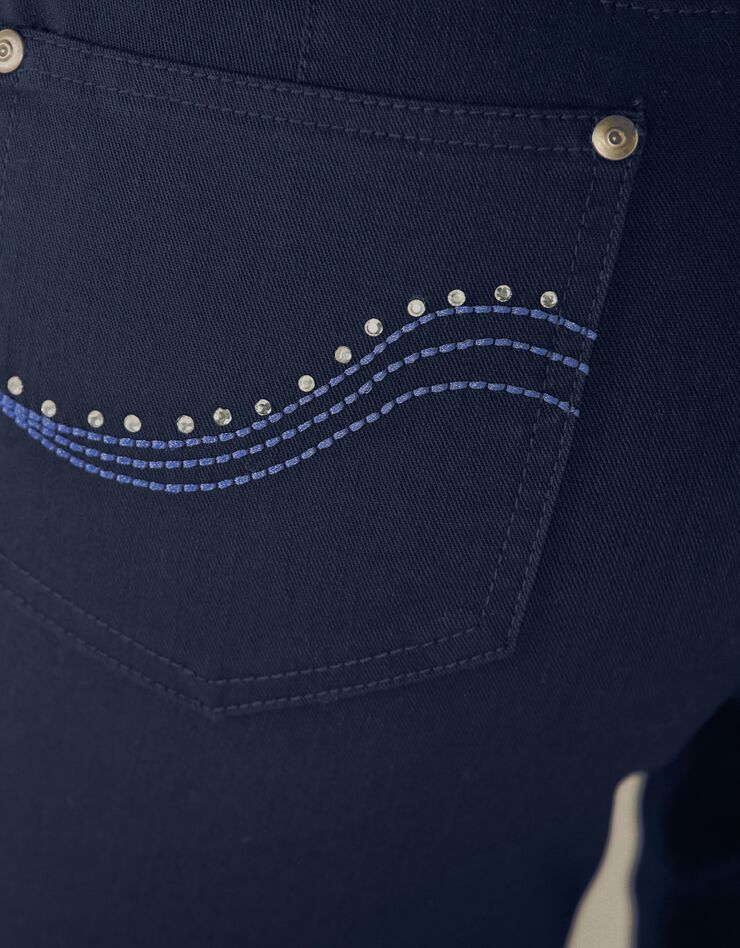 Pantalon droit taille haute - grande stature (marine) Pantalon droit taille haute - grande stature (marine)