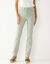 Pantalon droit sculptant, renfort gainant (vert grisé)
