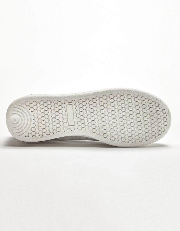 Tennis zippée en cuir perforé (argenté)