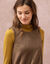 Robe chasuble &eacute;vas&eacute;e, sans manches, su&eacute;dine douce (chocolat)