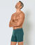 Boxer long coupe short - lot de 2 (bleu canard + bordeaux)