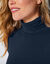 Sous-pull col roul&eacute; coton stretch uni (marine)