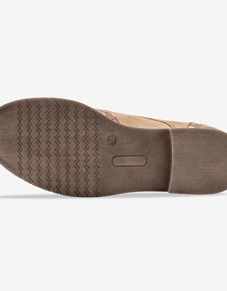 Derbies vernis bi-matière (beige foncé) Derbies vernis bi-matière (beige foncé)