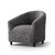 Housse microfibre bi-extensible effet faux uni spéciale fauteuil cabriolet (gris anthracite)