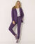 Veste zippée à capuche, molleton gratté (violet)