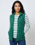 Veste zipp&eacute;e maille polaire, sans manches (vert fonc&eacute;)