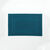 Tapis de bain éponge double liteau (bleu paon)