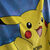 Drap de bain enfant Pokémon®  personnalisé éponge et velours coton - 300g/m² (jaune)
