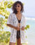 Kimono de plage en macramé (blanc cassé)