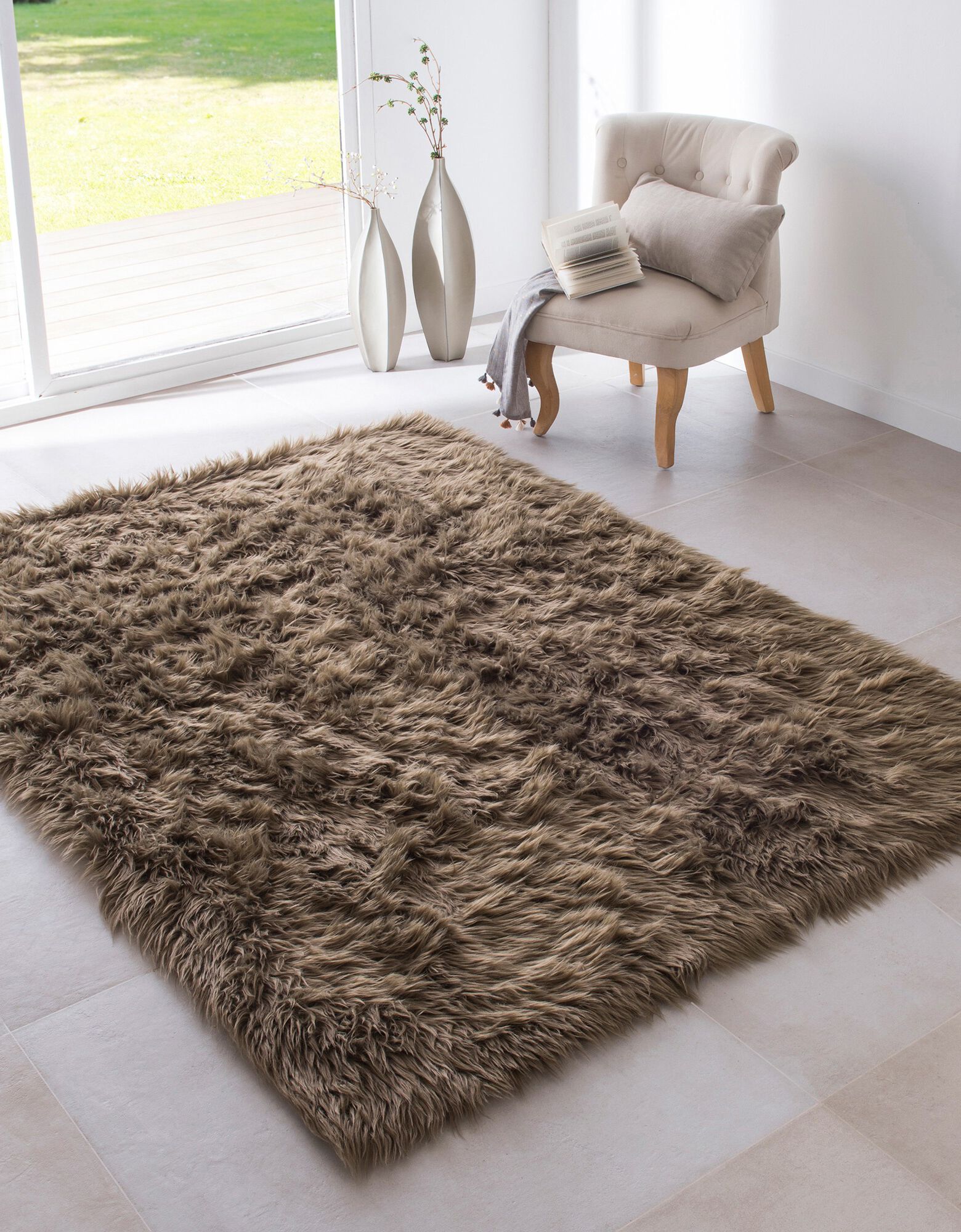 Tapis Taupe Salon
