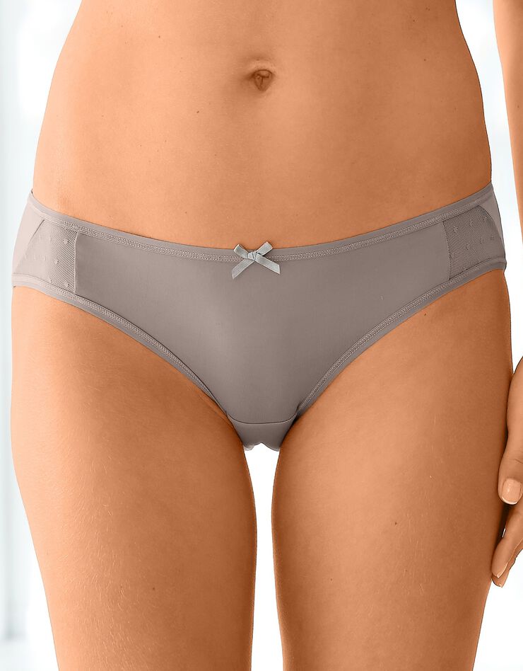 Culotte microfibre forme midi – Lot de 2 (taupe) Culotte microfibre forme midi – Lot de 2 (taupe)
