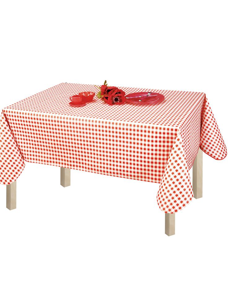 Nappe toile cirée imprimé vichy (rouge) Nappe toile cirée imprimé vichy (rouge)