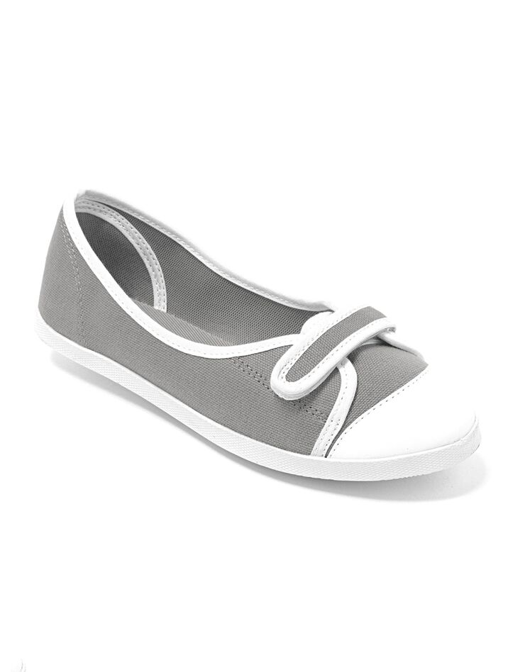 Ballerines toile (gris / blanc) Ballerines toile (gris / blanc)