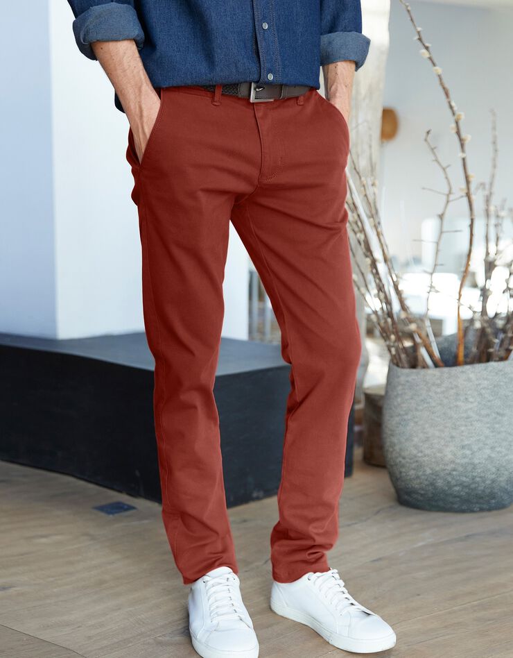 Pantalon chino toile gabardine (brique) Pantalon chino toile gabardine (brique)